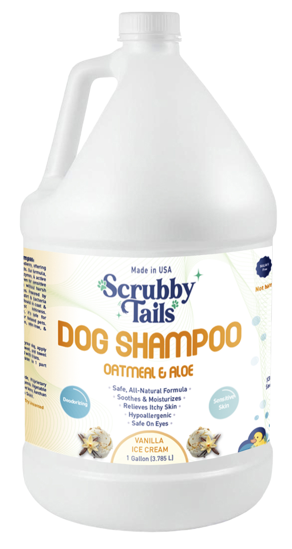 Natural Oatmeal Dog & Puppy Shampoo For Itchy Skin Relief