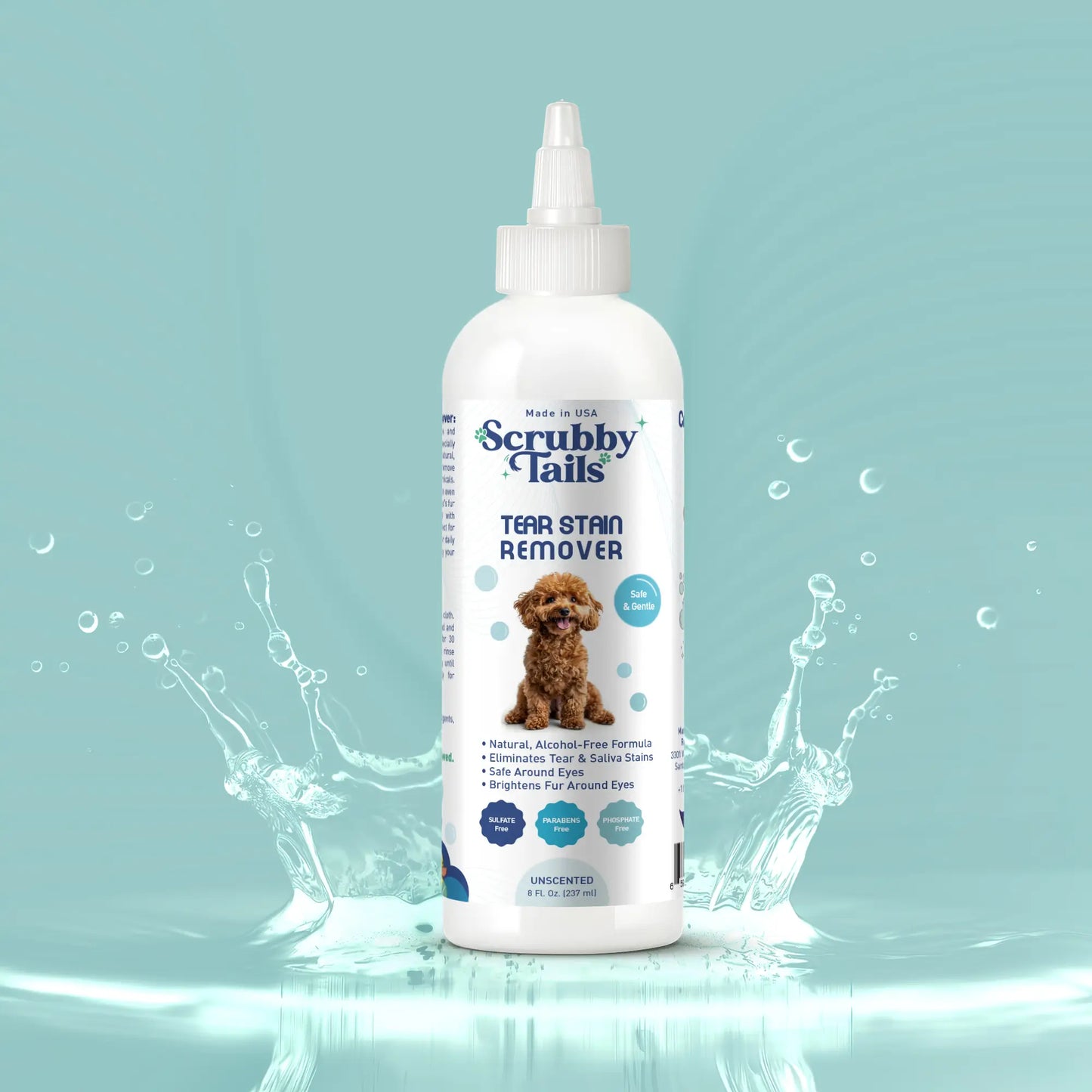 Natural Dog Eye Tear Stain Remover - 8 Oz